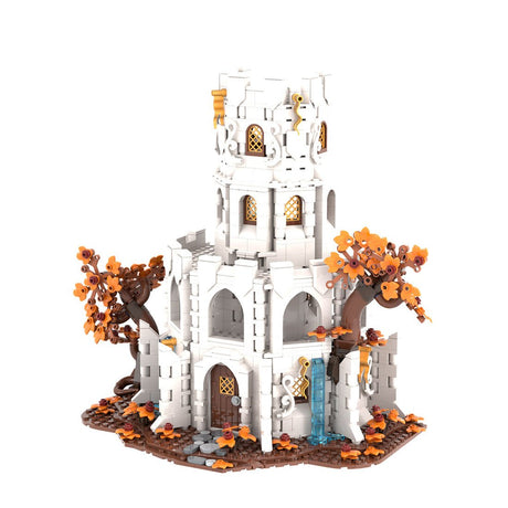 MOC-233345 White Wizard's tower Klemmbausteine-LesDiy-Klemmbausteine