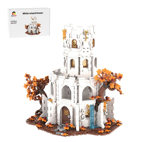 MOC-233345 White Wizard's tower Klemmbausteine-LesDiy-Klemmbausteine