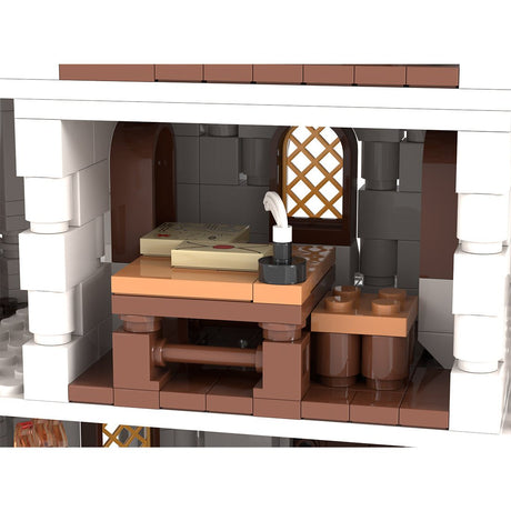 MOC-233345 White Wizard's tower Klemmbausteine-LesDiy-Klemmbausteine