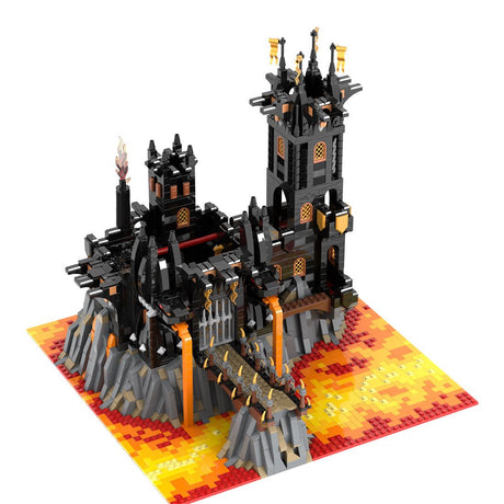 MOC-233488 Black Dragon's Fortress Klemmbausteine-LesDiy-Klemmbausteine