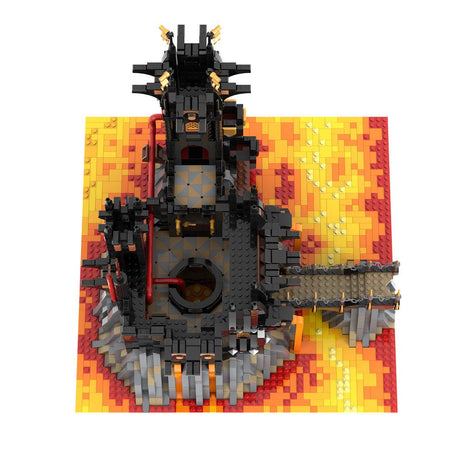 MOC-233488 Black Dragon's Fortress Klemmbausteine-LesDiy-Klemmbausteine