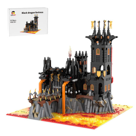 MOC-233488 Black Dragon's Fortress Klemmbausteine-LesDiy-Klemmbausteine