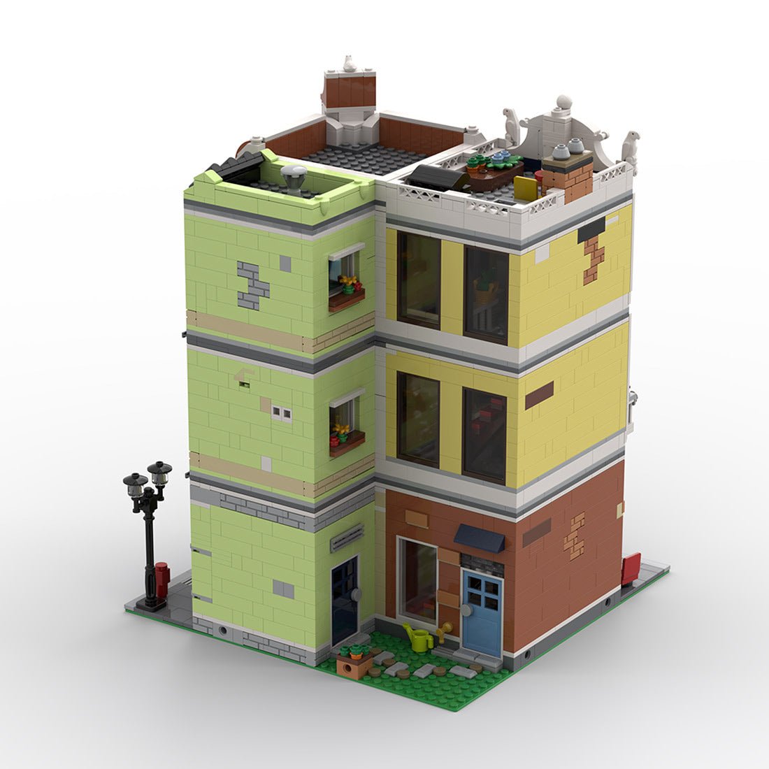 MOC - 234260 Post office on the corner Klemmbausteine - LesDiy - Klemmbausteine