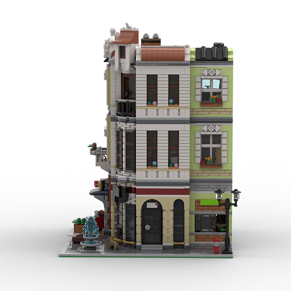 MOC - 234260 Post office on the corner Klemmbausteine - LesDiy - Klemmbausteine