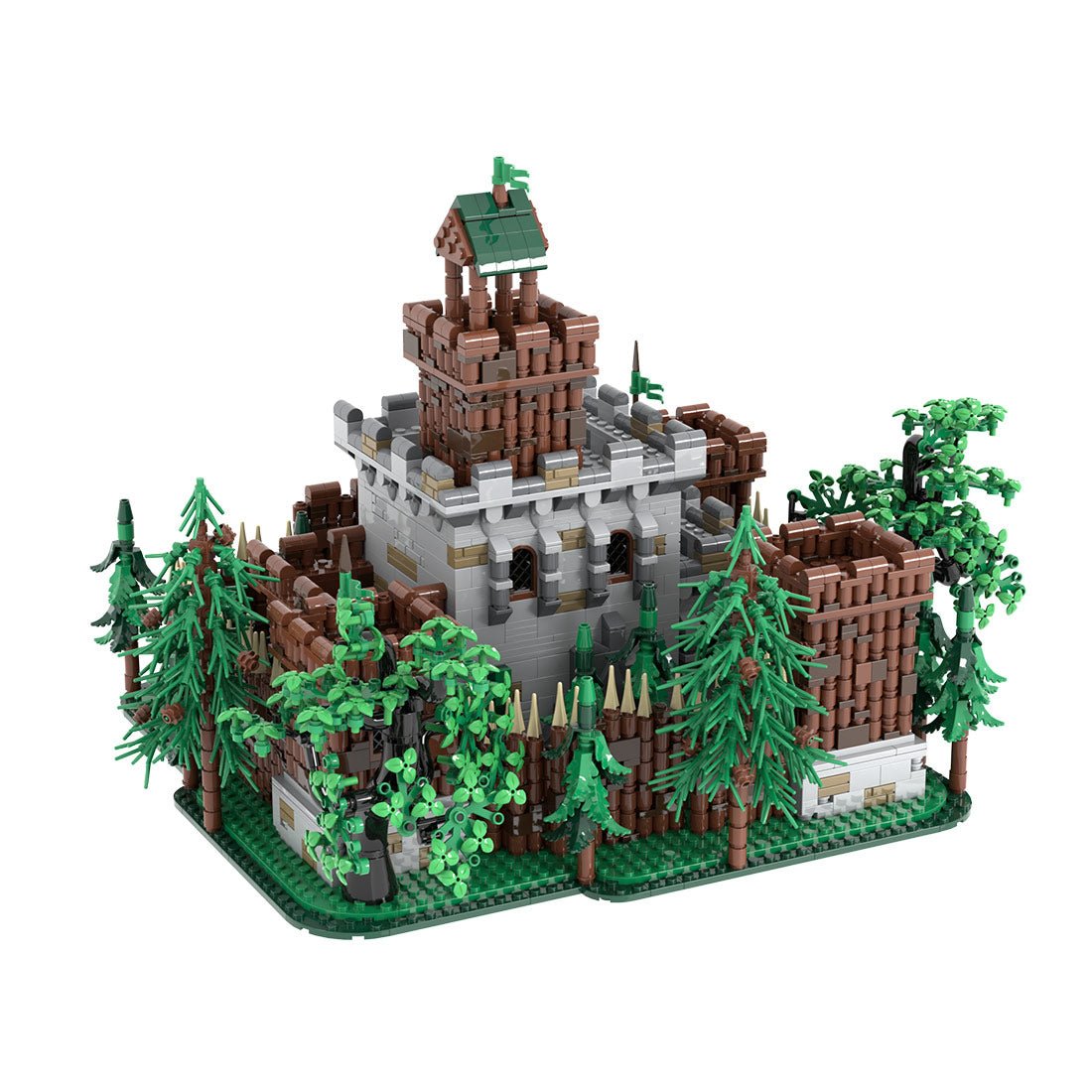 MOC-235461 Forestmen's castle Klemmbausteine-LesDiy-Klemmbausteine