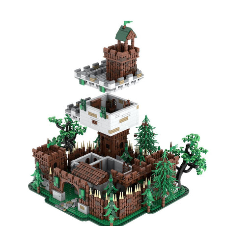 MOC-235461 Forestmen's castle Klemmbausteine-LesDiy-Klemmbausteine
