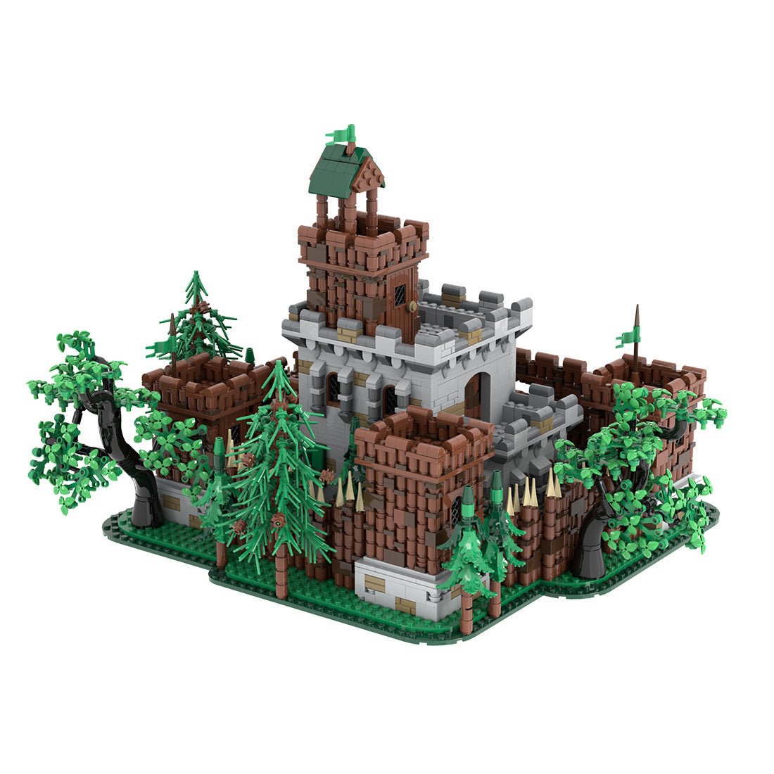 MOC-235461 Forestmen's castle Klemmbausteine-LesDiy-Klemmbausteine