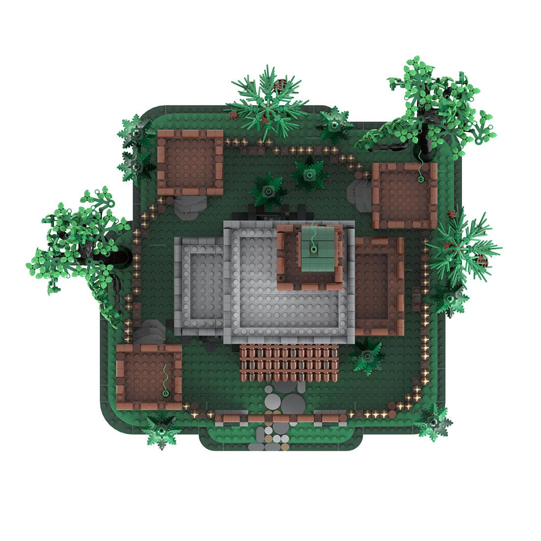 MOC-235461 Forestmen's castle Klemmbausteine-LesDiy-Klemmbausteine
