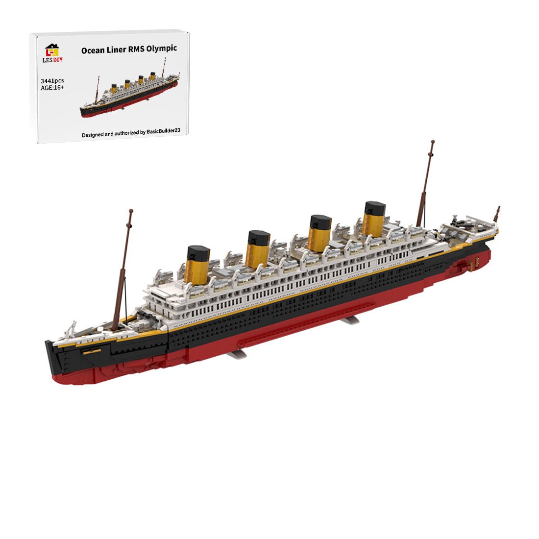 MOC-235582 RMS Olympic Klemmbausteine-LesDiy-Klemmbausteine