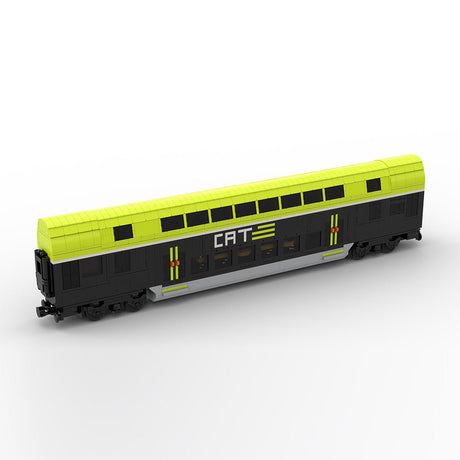 MOC-235961 City Airport Train (CAT) train passenger car - motorized Klemmbausteine-LesDiy-Klemmbausteine