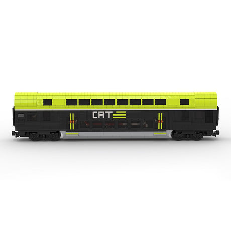 MOC-235961 City Airport Train (CAT) train passenger car - motorized Klemmbausteine-LesDiy-Klemmbausteine