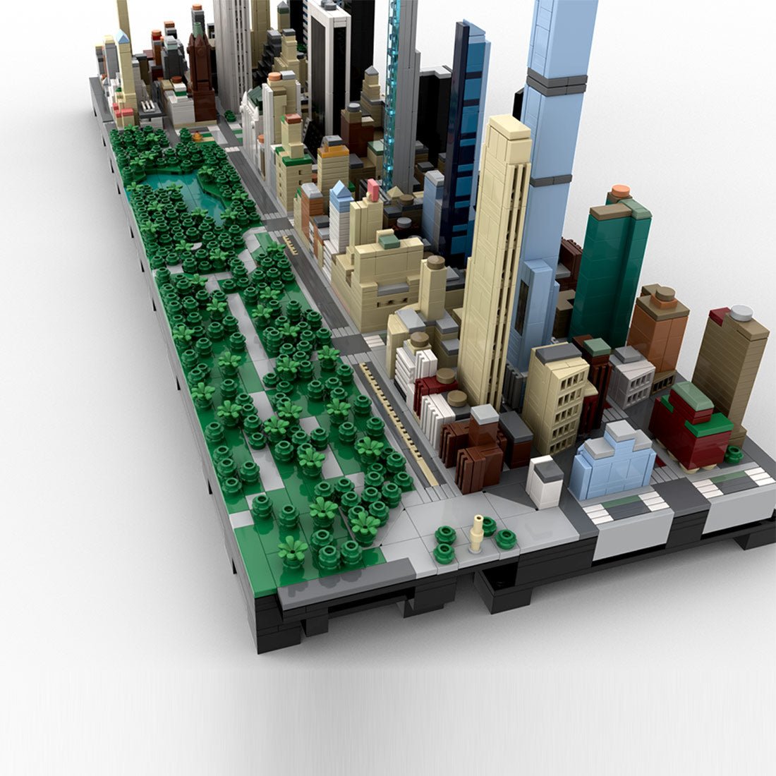 MOC - 237093 1/2000 Scale Central Park | Billionaire's Row - NYC Klemmbausteine - LesDiy - Klemmbausteine