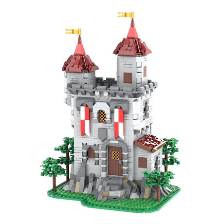 MOC-238413 Lion Knights' Outpost Klemmbausteine-LesDiy-Klemmbausteine