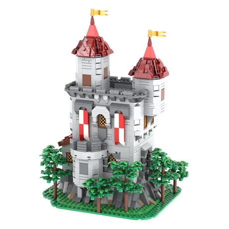 MOC-238413 Lion Knights' Outpost Klemmbausteine-LesDiy-Klemmbausteine