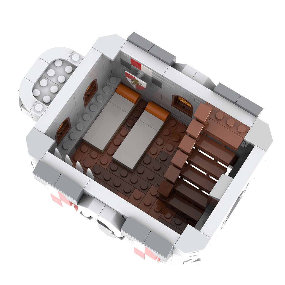 MOC-238413 Lion Knights' Outpost Klemmbausteine-LesDiy-Klemmbausteine