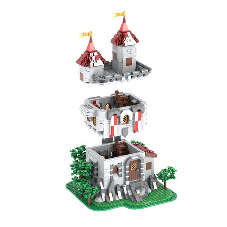 MOC-238413 Lion Knights' Outpost Klemmbausteine-LesDiy-Klemmbausteine