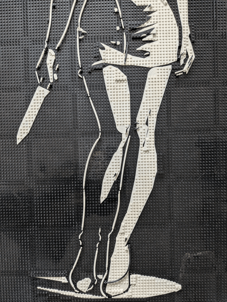 MOC - 238853 art relief of a female horror character Klemmbausteine - LesDiy - Klemmbausteine