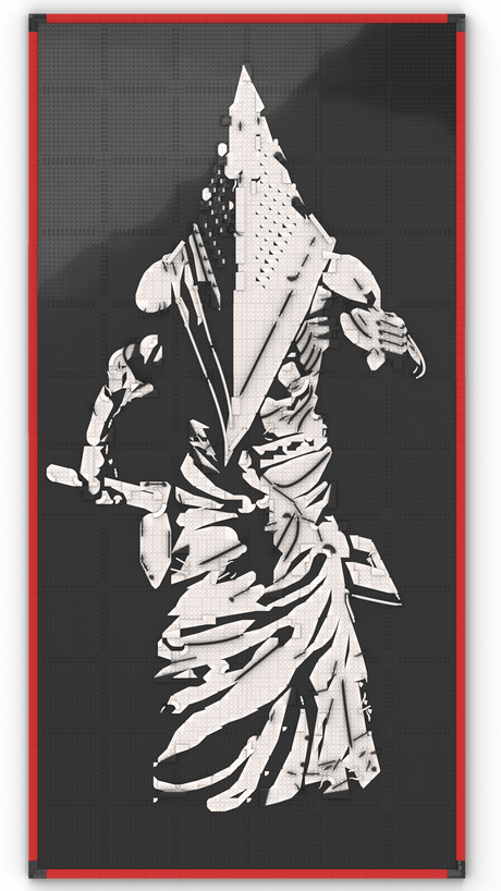 MOC - 238914 art relief of a male horror character Klemmbausteine - LesDiy - Klemmbausteine