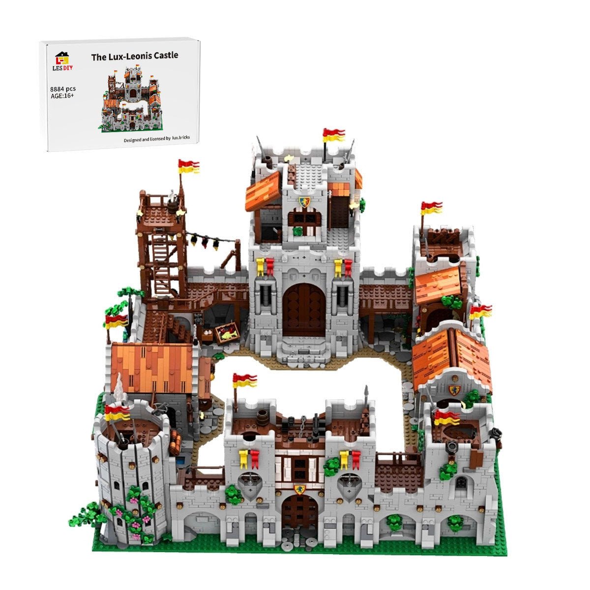 MOC - 240878 Lux Leonis Castle Klemmbausteine - LesDiy - Klemmbausteine