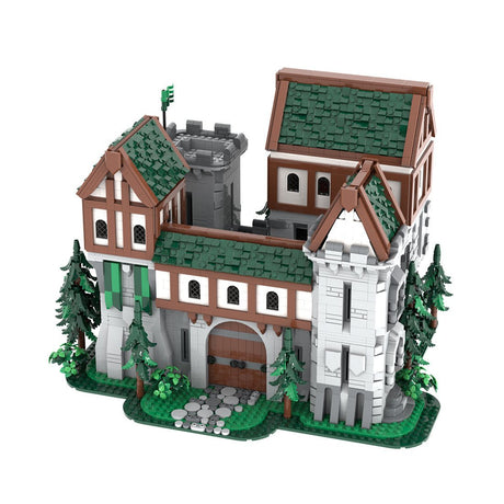 MOC-241818 Green Dragon Knights' Castle Klemmbausteine-LesDiy-Klemmbausteine