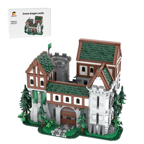 MOC-241818 Green Dragon Knights' Castle Klemmbausteine-LesDiy-Klemmbausteine