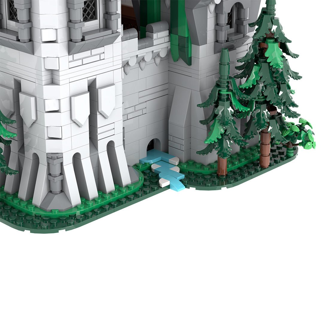 MOC-241818 Green Dragon Knights' Castle Klemmbausteine-LesDiy-Klemmbausteine