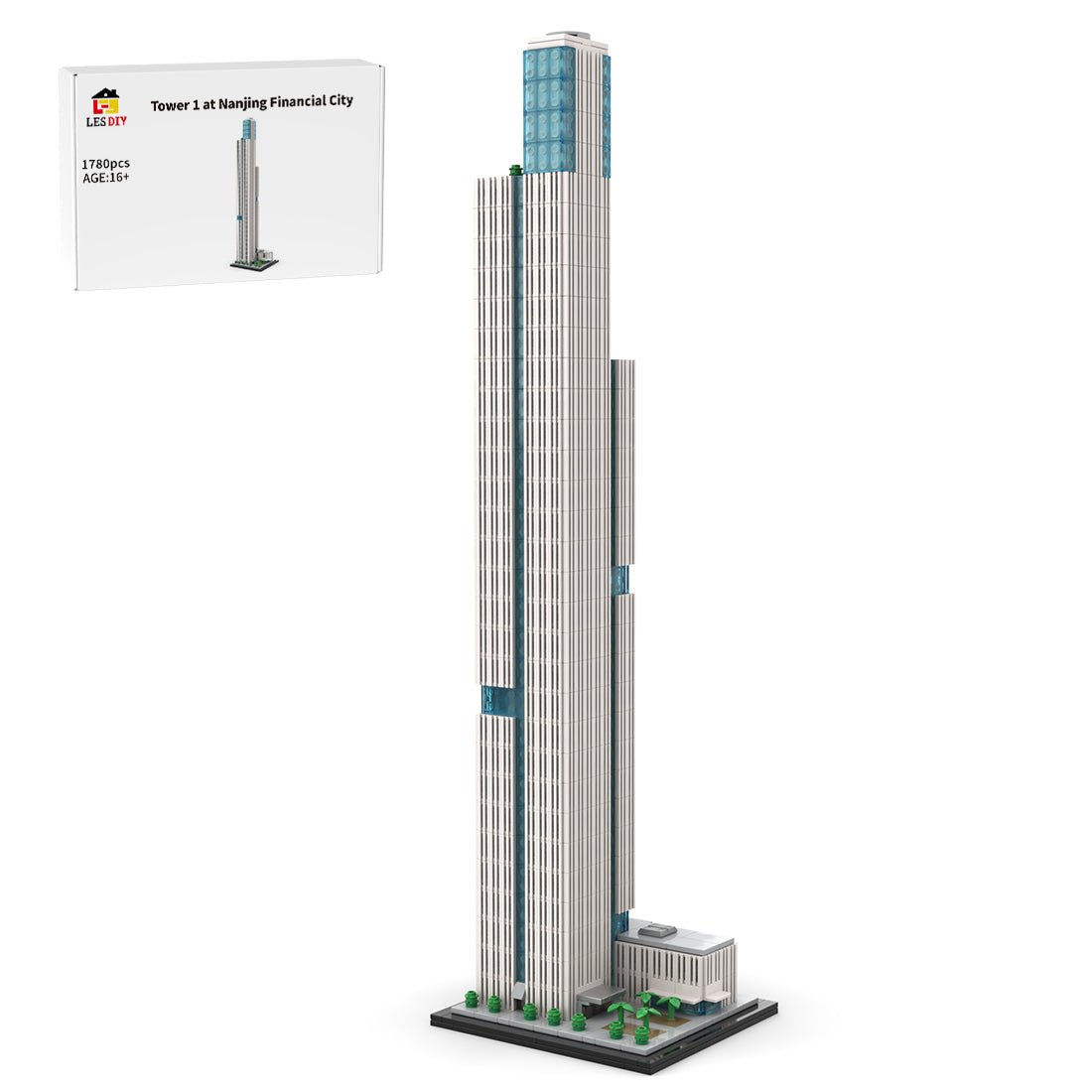MOC - 241968 Tower 1 at Nanjing Financial City II 1:800 Klemmbausteine - LesDiy - Klemmbausteine