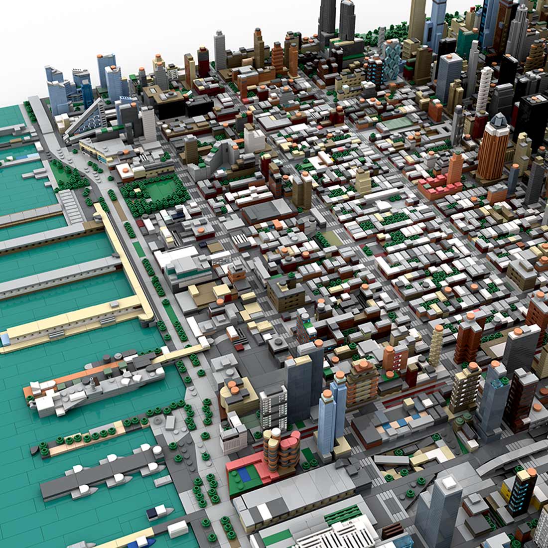 MOC - 243095 1/2000 Scale Midtown Manhattan - New York City Klemmbausteine - LesDiy - Klemmbausteine
