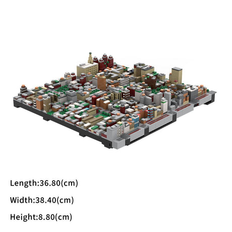 MOC - 243095 1/2000Scale NYC - Midtown Manhattan Gramercy Klemmbausteine - LesDiy - Klemmbausteine