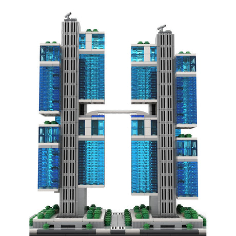 MOC - 244414 DJI Sky City 1:800 Scale Klemmbausteine - LesDiy - Klemmbausteine