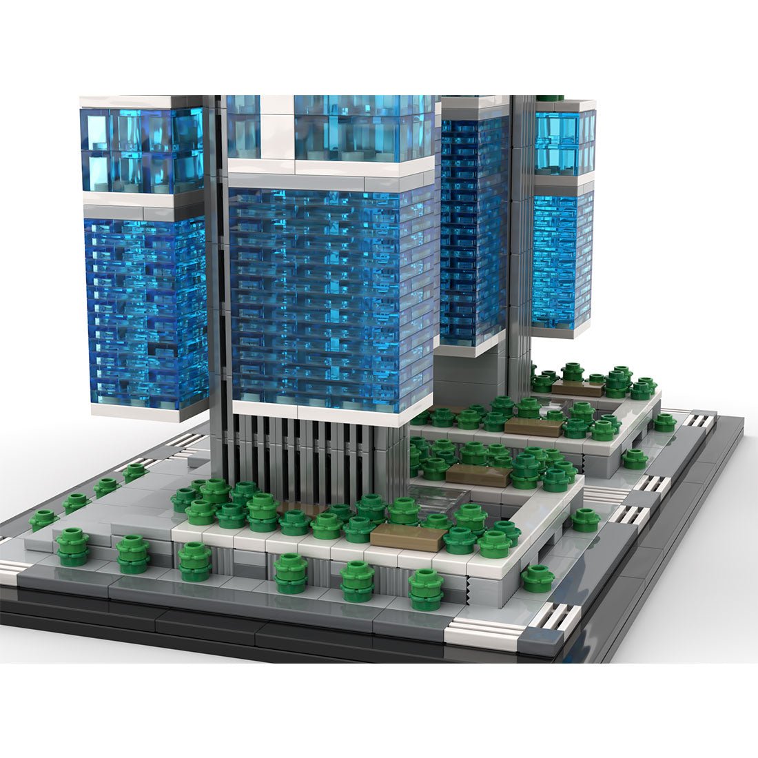 MOC - 244414 DJI Sky City 1:800 Scale Klemmbausteine - LesDiy - Klemmbausteine