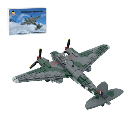 MOC-245547 De Havilland Mosquito Klemmbausteine-LesDiy-Klemmbausteine