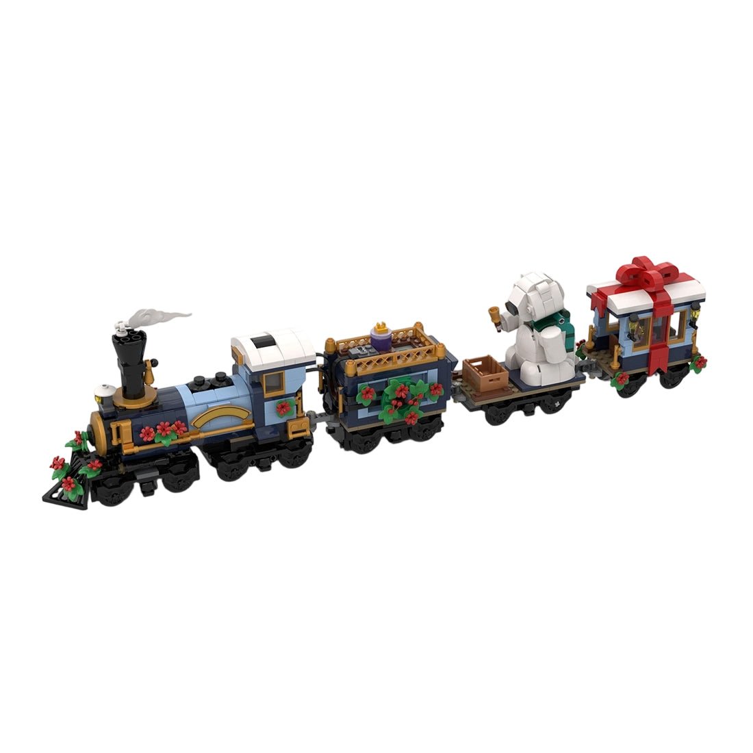 MOC-249783 Holiday Express Train Klemmbausteine-LesDiy-Klemmbausteine