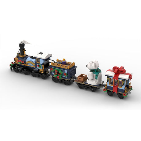 MOC-249783 Holiday Express Train Klemmbausteine-LesDiy-Klemmbausteine