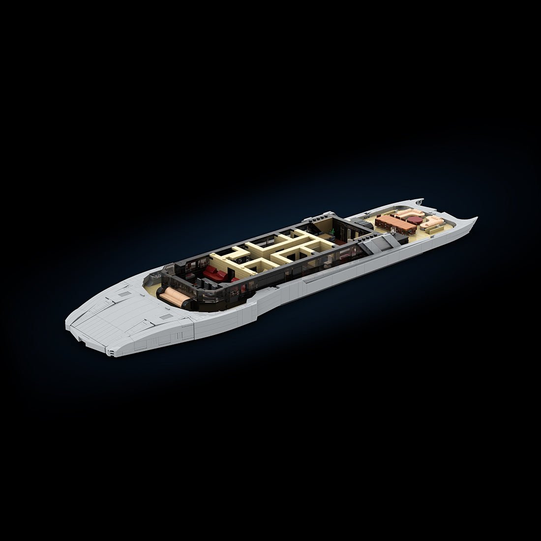 MOC - 254412 VELETTA Superyacht Part 5 Klemmbausteine - LesDiy - Klemmbausteine