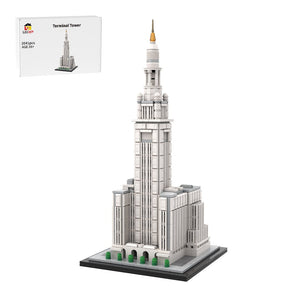 MOC-254906 Terminal Tower 1:800 Scale Klemmbausteine-LesDiy-Klemmbausteine