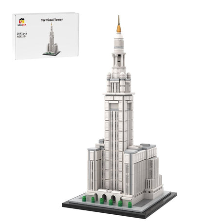 MOC-254906 Terminal Tower 1:800 Scale Klemmbausteine-LesDiy-Klemmbausteine