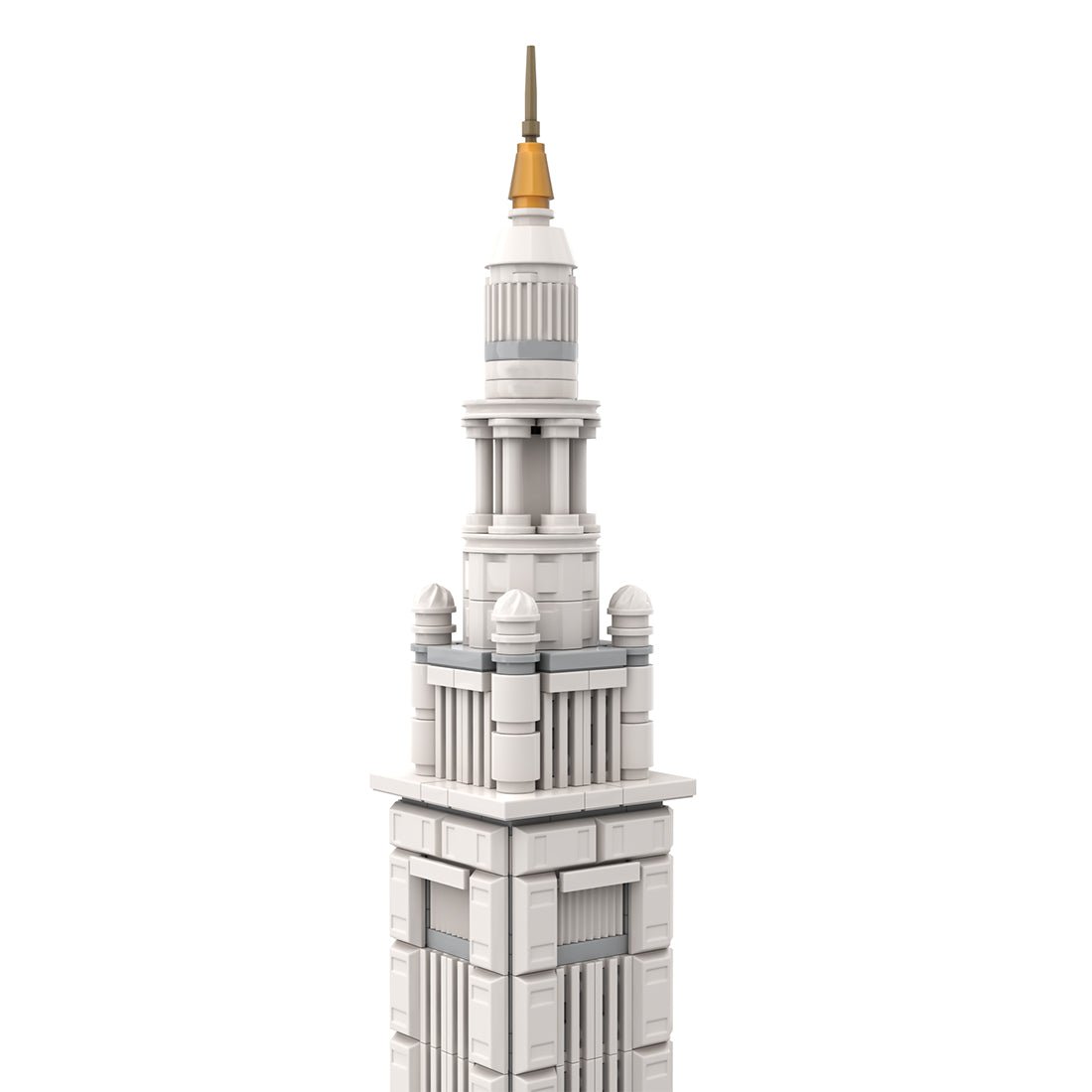 MOC-254906 Terminal Tower 1:800 Scale Klemmbausteine-LesDiy-Klemmbausteine