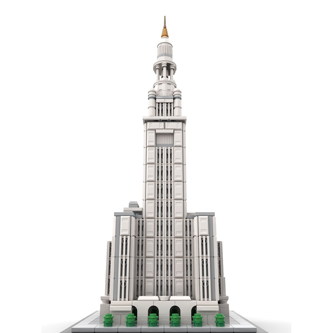 MOC-254906 Terminal Tower 1:800 Scale Klemmbausteine-LesDiy-Klemmbausteine