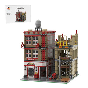 MOC-255310 Postamt & Baustellenmodul Klemmbausteine-LesDiy-Klemmbausteine