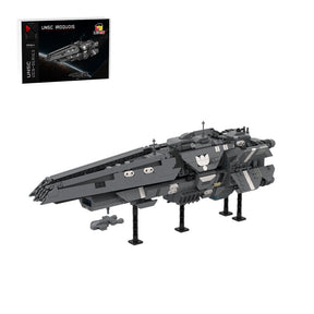 MOC - 256111 Halberd - class light destroyer - UNSC Iroquois Klemmbausteine - LesDiy - Klemmbausteine