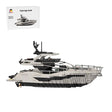 MOC-256391 Luxury Flybridge Yacht Klemmbausteine-LesDiy-Klemmbausteine