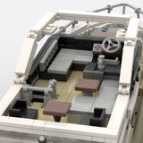MOC-256391 Luxury Flybridge Yacht Klemmbausteine-LesDiy-Klemmbausteine