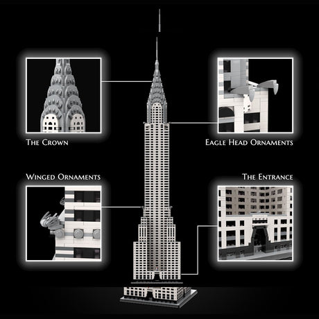 MOC - 256614 - Chrysler Building - 1/200 scale Klemmbausteine - LesDiy - Klemmbausteine