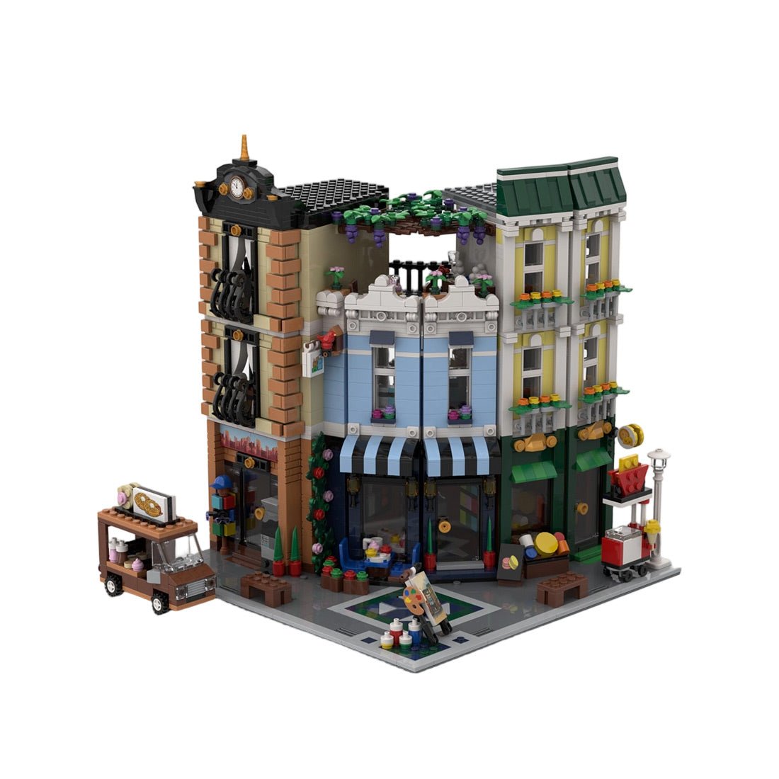 MOC - 256881 Holiday Corner Street Klemmbausteine - LesDiy - Klemmbausteine