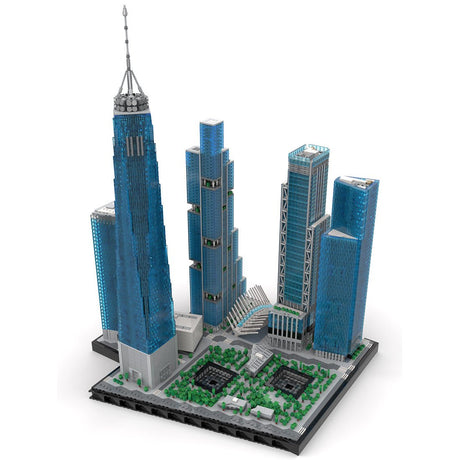 MOC-264039 Midtown New World Trade Center 1:800 Scale Klemmbausteine-LesDiy-Klemmbausteine