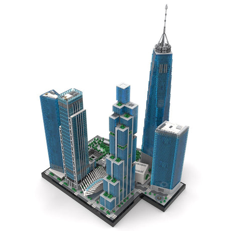 MOC-264039 Midtown New World Trade Center 1:800 Scale Klemmbausteine-LesDiy-Klemmbausteine