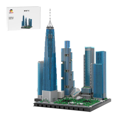 MOC-264039 Midtown New World Trade Center 1:800 Scale Klemmbausteine-LesDiy-Klemmbausteine