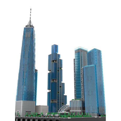 MOC-264039 Midtown New World Trade Center 1:800 Scale Klemmbausteine-LesDiy-Klemmbausteine