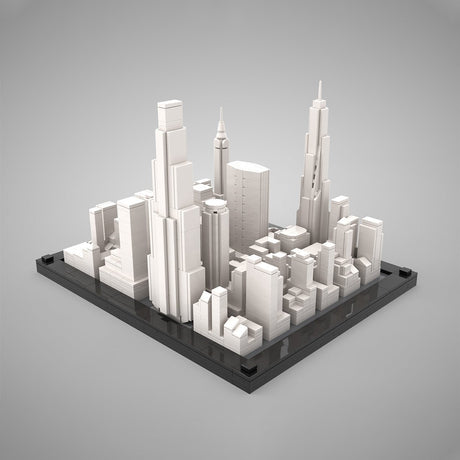 MOC-266677 Midtown Manhattan 1st Part - 1:2500 scale Klemmbausteine-LesDiy-Klemmbausteine